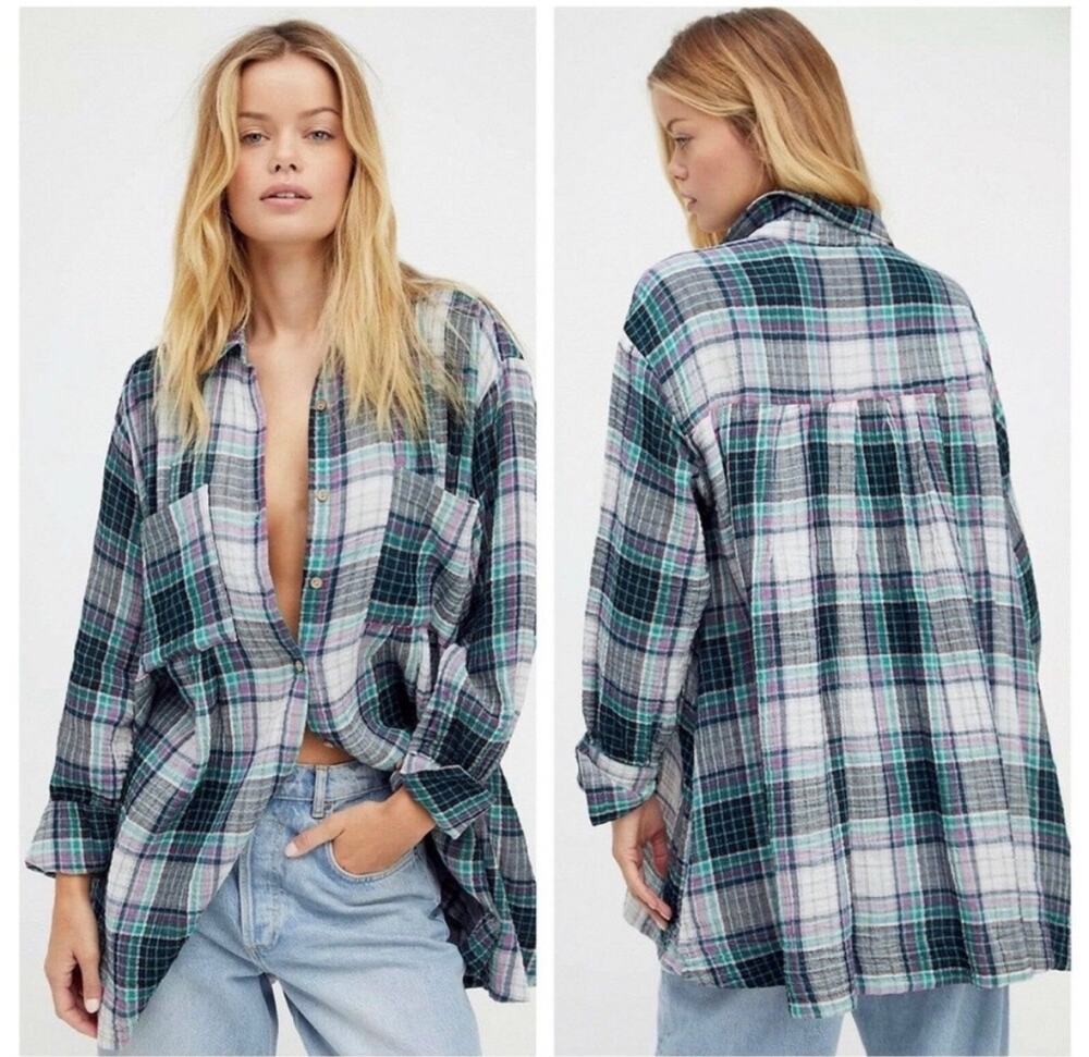 Free People The Voyage Shirt Dress Small